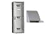 Double Tier Plastic Lockers - Sloped Top 12x15x47 Gray