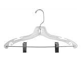 Kids Plastic Combo Hangers Clear Box of 100