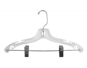 Kids Plastic Combo Hangers Clear Box of 100