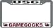 South Carolina Gamecocks Chrome License Plate Frame - SET OF 6 - Sports Merchandise
