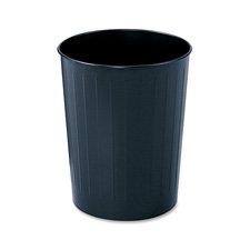 Quality Product By Safco Produs Company - Round Waebasket 23-1/2 Quart 13"Dx14"H Black