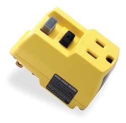 Power First 5YL43 Single Outlet GFCI Adapter, 15 Amps, 120V