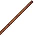 Ventilated Wood Wardrobe Bar - Red Mahogany