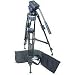 Bescor TH-770 Aluminum 2-Stage Tripod with 65 mm Ball Base Fluid Head, Mid-Level Spreader & Case, Supports 15 lbs