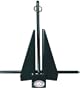 Poly Coated Slip Ring Anchor Black