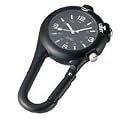 Black Clip Watch with LED Light