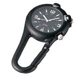 Black Clip Watch with LED Light