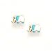 Jewelry : 14k Yellow Blue Enamel Childrens Elephant Earrings