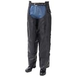 Diamond Plate Rock Design Genuine Buffalo Leather Motorcycle Chaps Medium Fully Lined