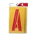 Chartpak 01590 Painting Stencil Set, 12 Gothic Style Capital Letters