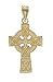 14kt Gold Celtic Cross Charm-QG-M2542