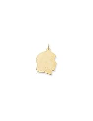 14K Girl Head Charm