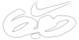 Nike Swoosh 6.0 Vinyl Sticker Decal-White-6 Inch