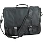 Embassy Genuine Black Leather Attache Case