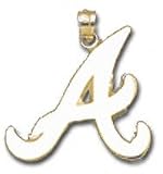 Atlanta Braves Solid 14K Gold A 7/8 Pendant