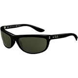 Mens RayBan Balorama Polarized Sunglasses Black/Grey Polarized One Size