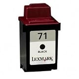 Lexmark #71 Black Ink Cartridge - Inkjet - 190 Page - Black