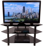 44" Bermuda Black Corner Stand