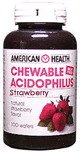 Chewable Acidophilus with Bifidus 100 Wafers ( Strawberry Flavor ) American Health