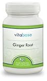Vitabase Ginger Root Support Digestive Aid 500 mg 100 Capsules Dietary Supplement