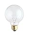 Bulbrite 331040 - 40G25CL3 - 40 Watt G25 Clear Incandescent Globe Light Bulb, 130 Volt Long Life