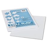 Tru-Ray Construction Paper, 9" x 12" Sheets, White (PAC103026) Category: Art and Drafting Paper