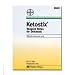 INDICATIONS: KETOSTIX Reagent Strips are for in vitro diagnostic use. They have been determined to be nonhazardous under the guidelines issued by OSHA in 29CFR 1910.1200(d). As with all laboratory tests, definitive diagnostic or therapeutic decisions should not be based on any single result or method. KETOSTIX results should never be used as the sole basis for adjusting insulin dosage. Urine Test for Ketone (Acetoacetic Acid) The strips provide a fast, convenient way of testing urine for the presence and concentration of acetoacetic acid (ketone). This substance when found in the urine provides information on carbohydrate and fat metabolism. Acetoacetic acid can be found in the urine from diabetics and is more commonly referred to as a "ketone body." Use of Ketostix Reagent Strips can alert you and your doctor or diabetes educator to changes in your condition for which adjustments in your diet and/or medication may be needed. Carefully follow the testing schedule your doctor or educator establishes. Reagents: 7.1% w/w Sodium Nitroprusside; 92.9% w/w Buffer.