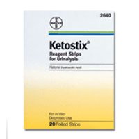 Ketostix reagent strips in foil, to test ketone body in urine, Model : #2640 - 20 ea Ketostix reagent strips in foil, to test ketone body in urine, Model : #2640 - 20 ea