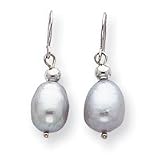 Sardelli - 14k White Gold Gray Cultured Pearl Drop Earrings