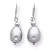 Sardelli - 14k White Gold Gray Cultured Pearl Drop Earrings