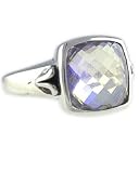 Bask Square Rainbow Quartz Ring