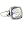 Bask Square Rainbow Quartz Ring (size: 7)