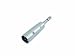 Adapter XLR plug/jack plug stereo
