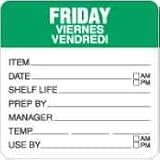 Daydots Dissolvable - Item Use by Friday Label 10208