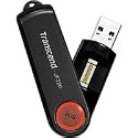 Transcend JetFlash 220 - 8 GB Biometric USB 2.0 Flash Drive TS8GJF220 (Ruby Red)