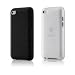 Belkin - Confezione da 2 custodie in silicone con incisione laser per iPod 4G - nero/trasparente