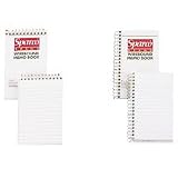 Sparco Products Wirebound Memo Book, End Spiral, 50 Sheets, 3"x5", White (Pack of 12)