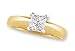 Certified, 1 ct. Princess Cut Diamond Solitaire