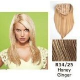 22 HairDo Clip In Straight Hair Extensions by Jessica Simpson - Honey Ginger