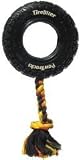 Tirebiter Paw Track Rubber Toy W/Cotton Rope Med