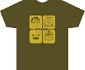 FLCL (Fooly Cooly): Squared T Shirt