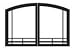Empire Mission Arch Doors for Breckenridge Premium 32 Firebox - Pewter