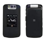 Fits Blackberry 8220 Flip PearlFlip T Mobile Cell Phone Snap on Protector Faceplate Cover Housing Case Solid Black Rubber Feel tmobile-cell-phones Fits Blackberry 8220 Flip PearlFlip T-Mobile Cell Phone Snap on Protector Faceplate Cover Housing Case - Solid Black Rubber Feel