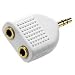 Cellet Single 3.5mm pin to double 3.5mm hole Headphone Split Adapter - CNY2