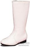 Child's White Go-Go Girl Boots (Size:Large 2-3)