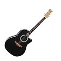 1861 BALLADEER Acoustic Electric Guitar Black Black