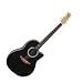 1861 BALLADEER Acoustic Electric Guitar Black Black