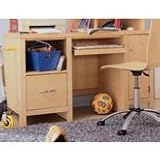 Computer Desk by Lea - Natural Maple Finish (492-346)
