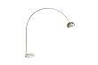 Bardolph Marble Base Arched Floor Lamp in White