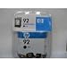 HP 92 Inkjet Print Cartridge, Black